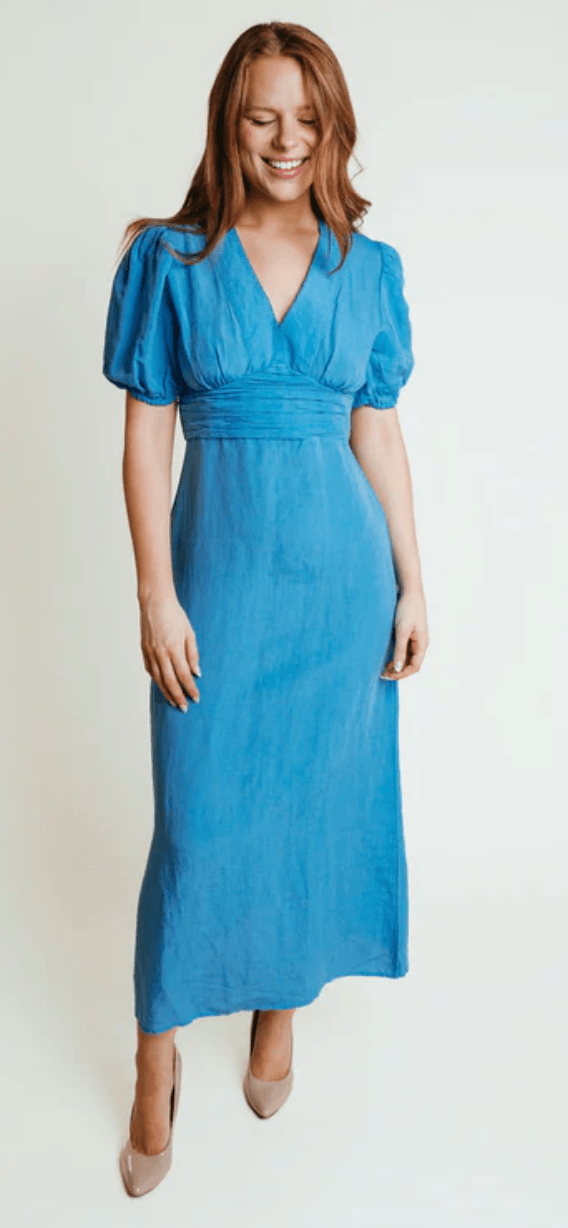 Blue Josie Dress - Amor Lafayette