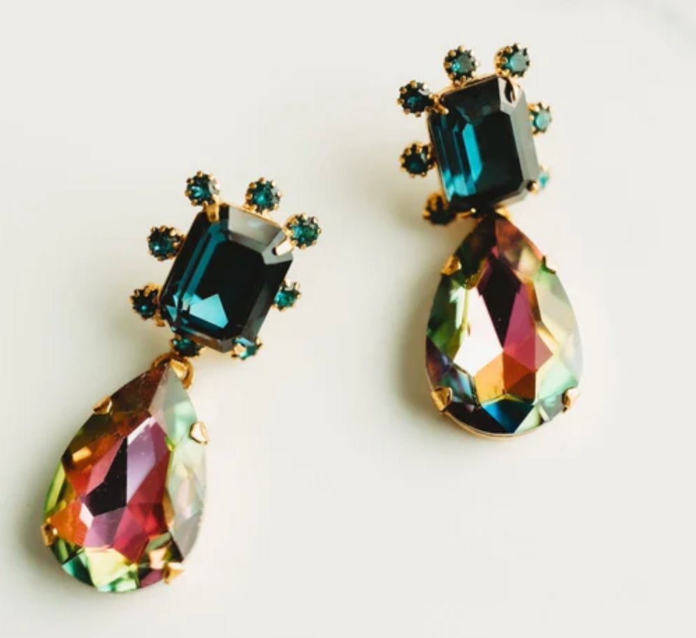 Blue Kelly Earrings - Amor Lafayette