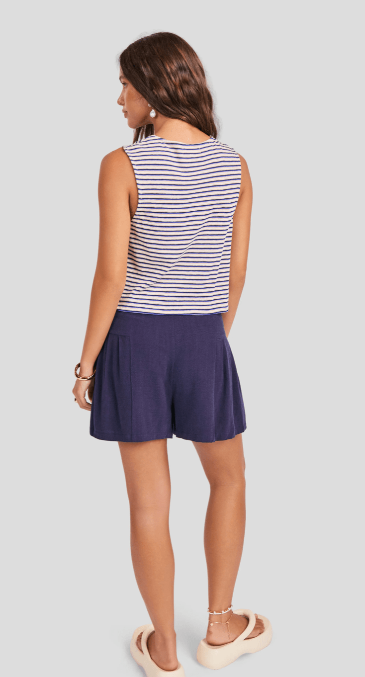 Blue Multi Caspian Knit Top - Amor Lafayette
