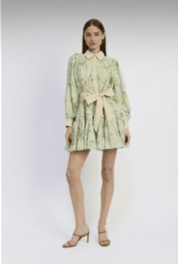 Blue Mustard Ivory Rylee Mini Dress - Amor Lafayette