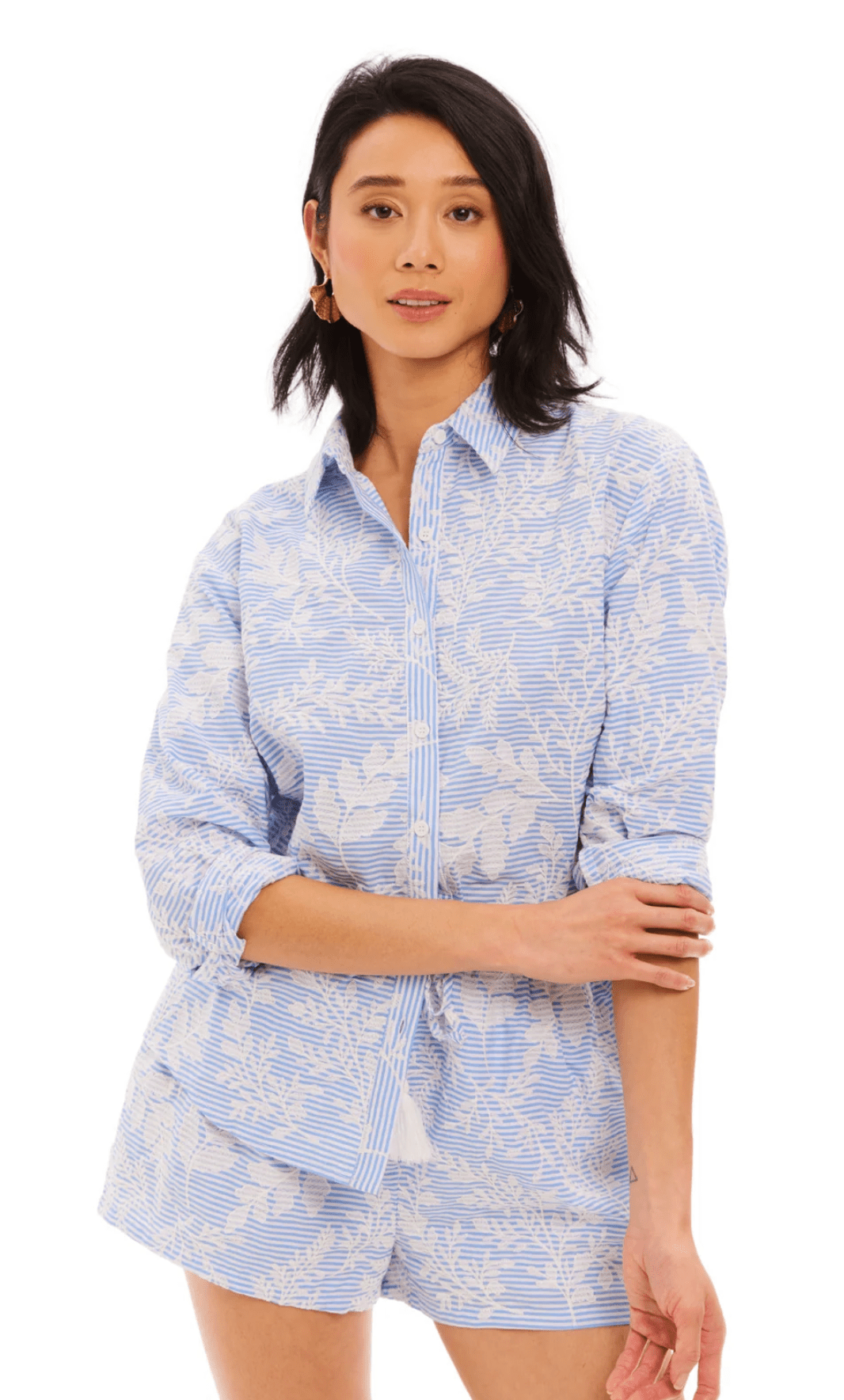 Blue Nina Shirt - Amor Lafayette