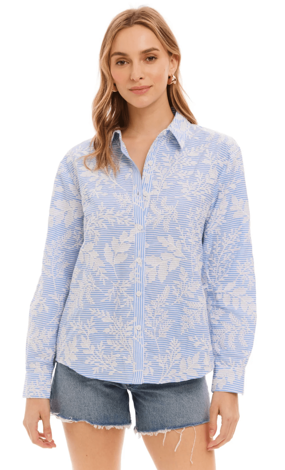 Blue Nina Shirt - Amor Lafayette
