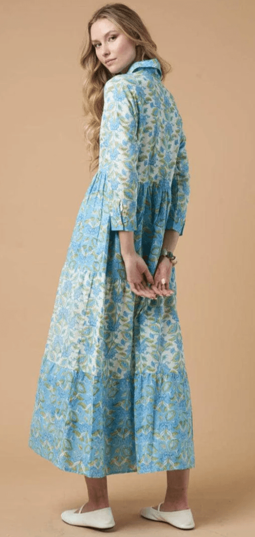 Blue Sonia Dress - Amor Lafayette