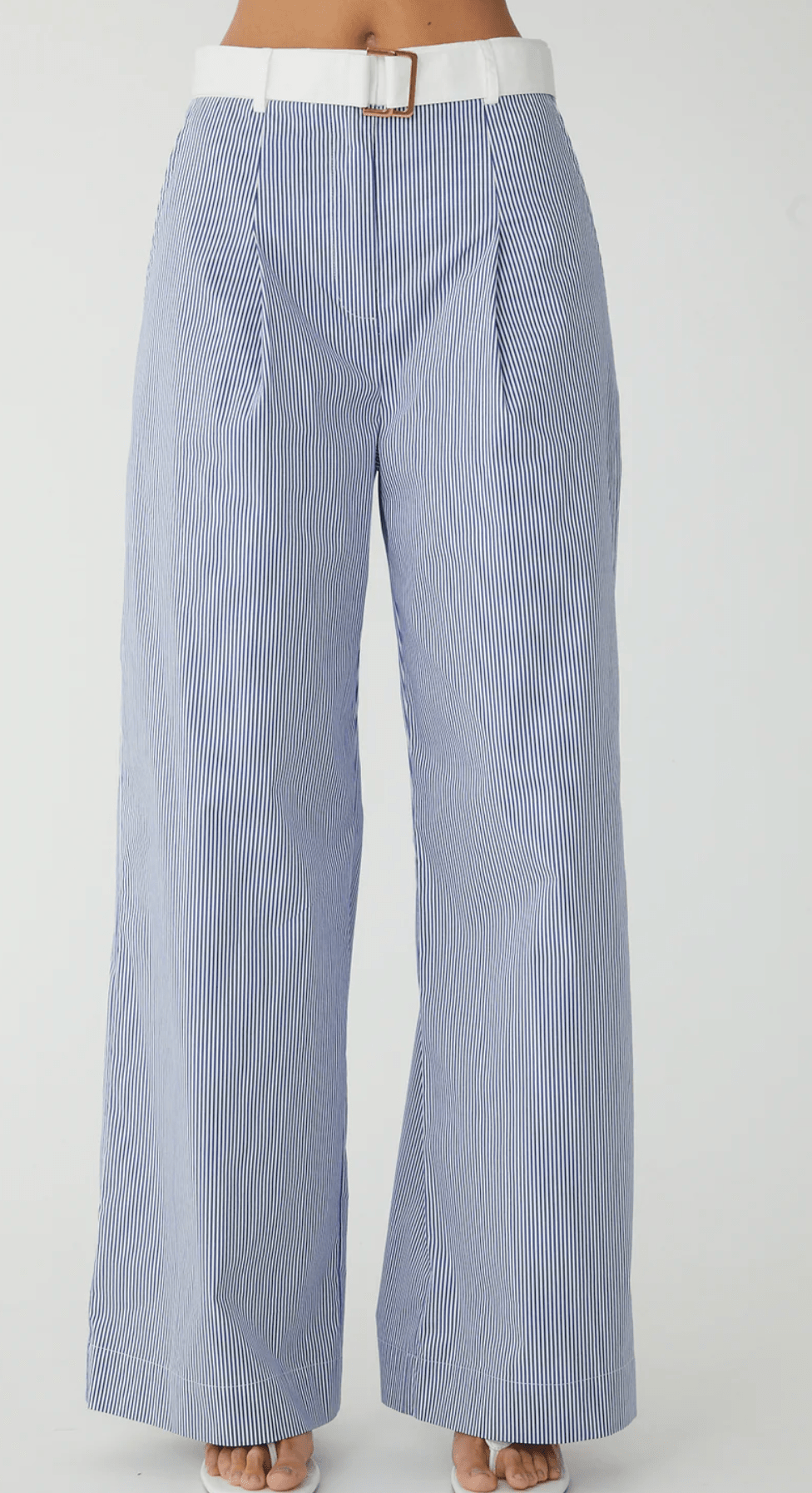 Blue Stripe Charlotte Pant - Amor Lafayette
