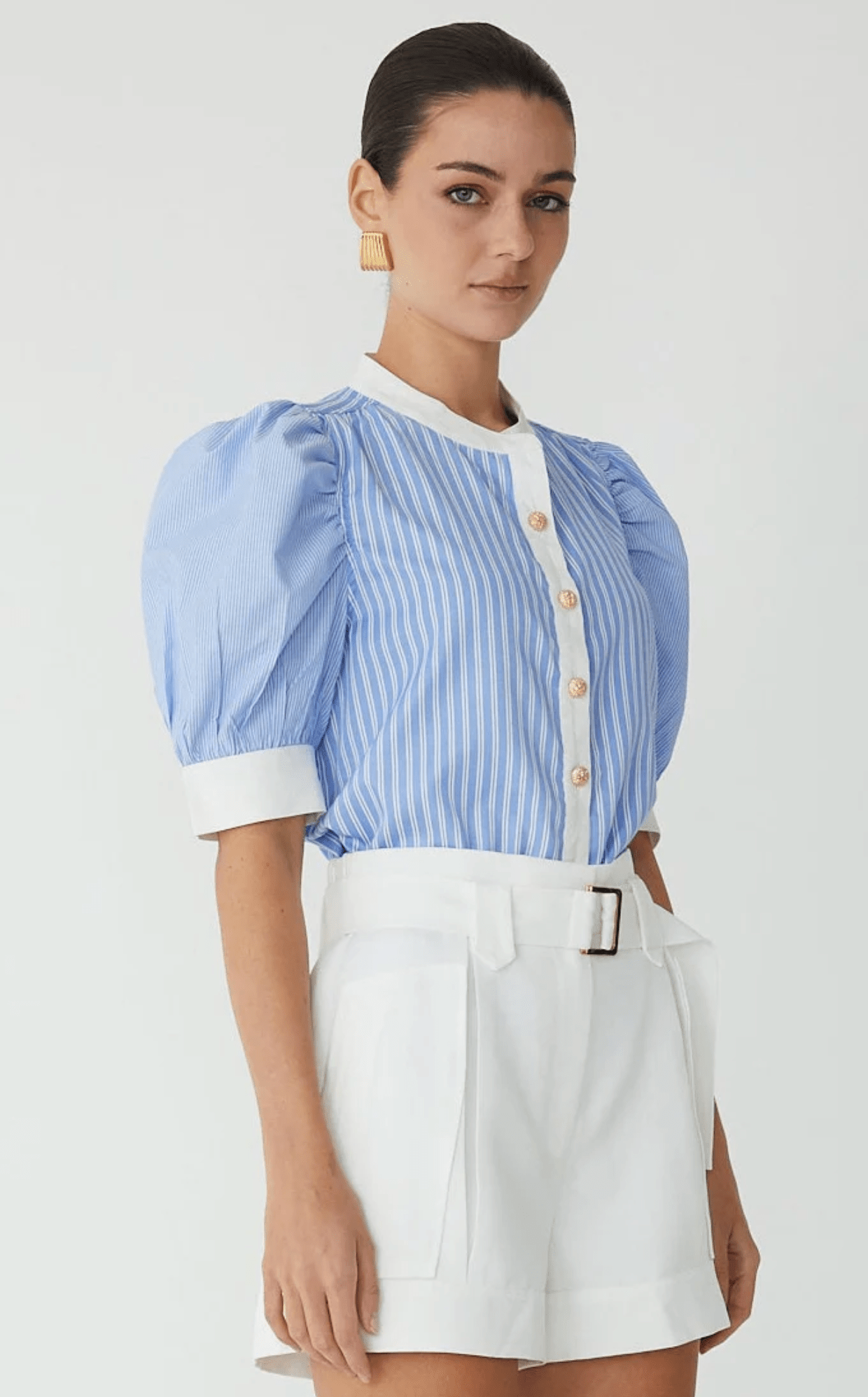 Blue Ziva Blouse - Amor Lafayette