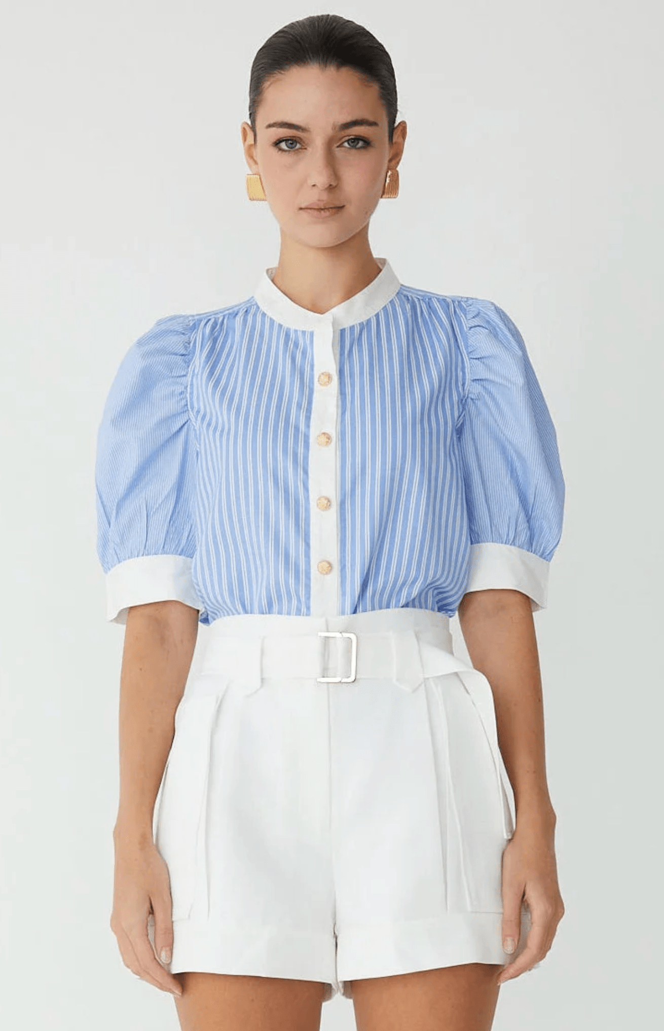Blue Ziva Blouse - Amor Lafayette
