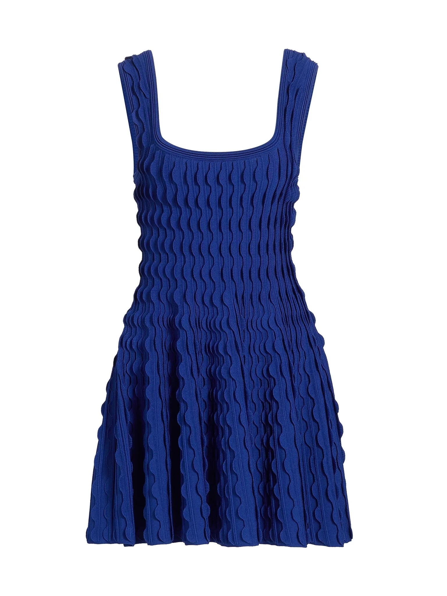 Blueberry Vanna Scalloped Knit Mini Dress - Amor Lafayette