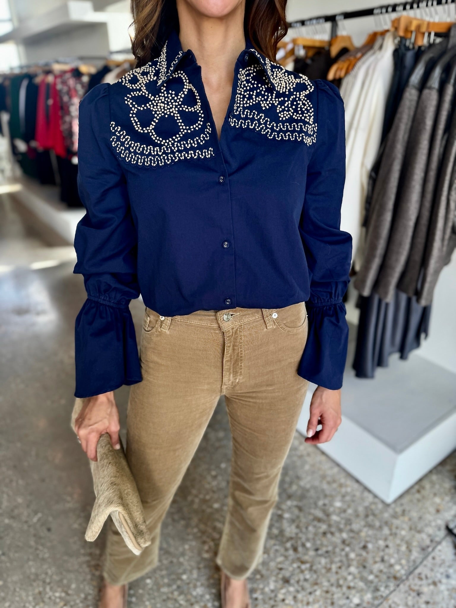 Bluebonnet Button Down - Amor Lafayette