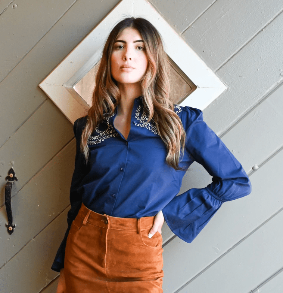 Bluebonnet Button Down - Amor Lafayette