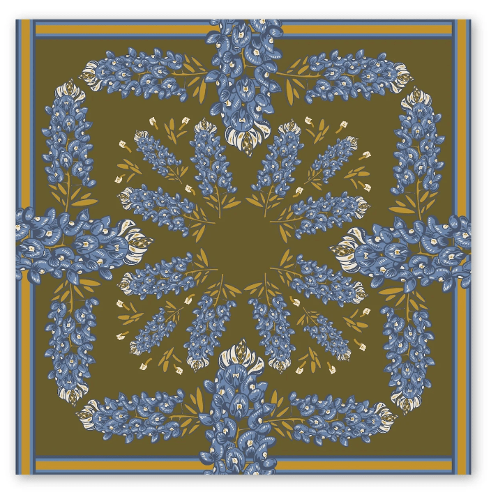 Bluebonnet Silk Scarf - Amor Lafayette