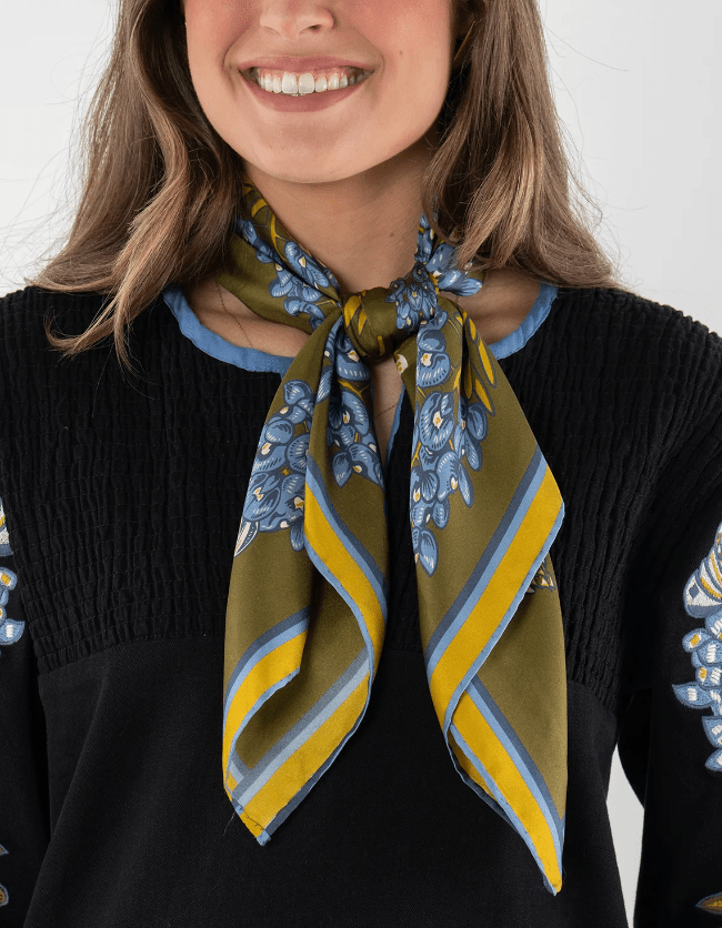 Bluebonnet Silk Scarf - Amor Lafayette