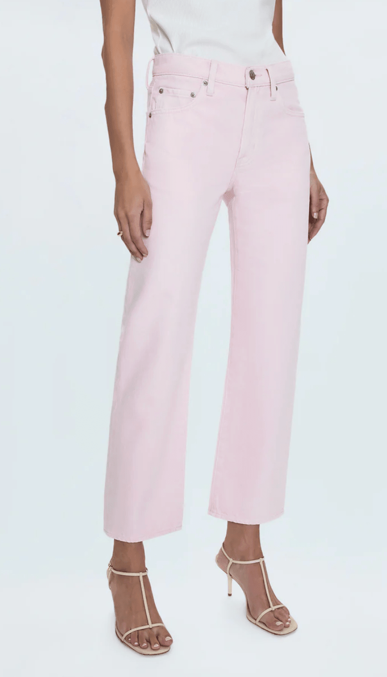 Blush Lexi Mid Rise Bowed Straight - Amor Lafayette