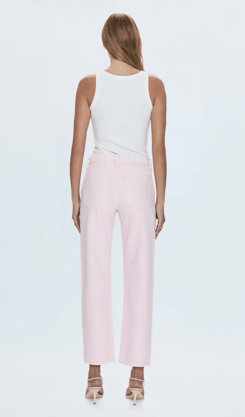 Blush Lexi Mid Rise Bowed Straight - Amor Lafayette