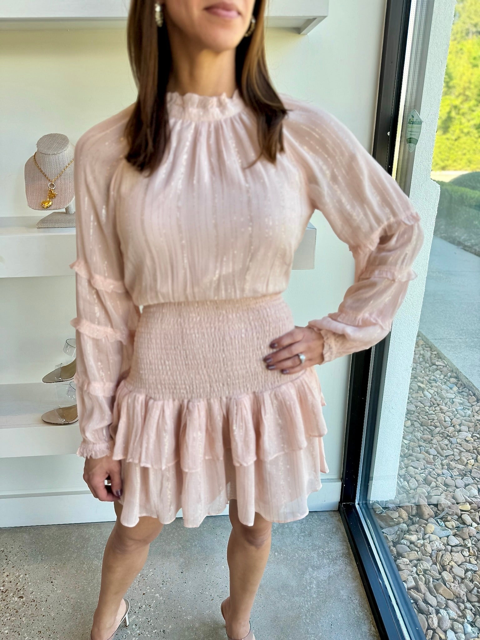 Blush Pixie Mini Dress - Amor Lafayette