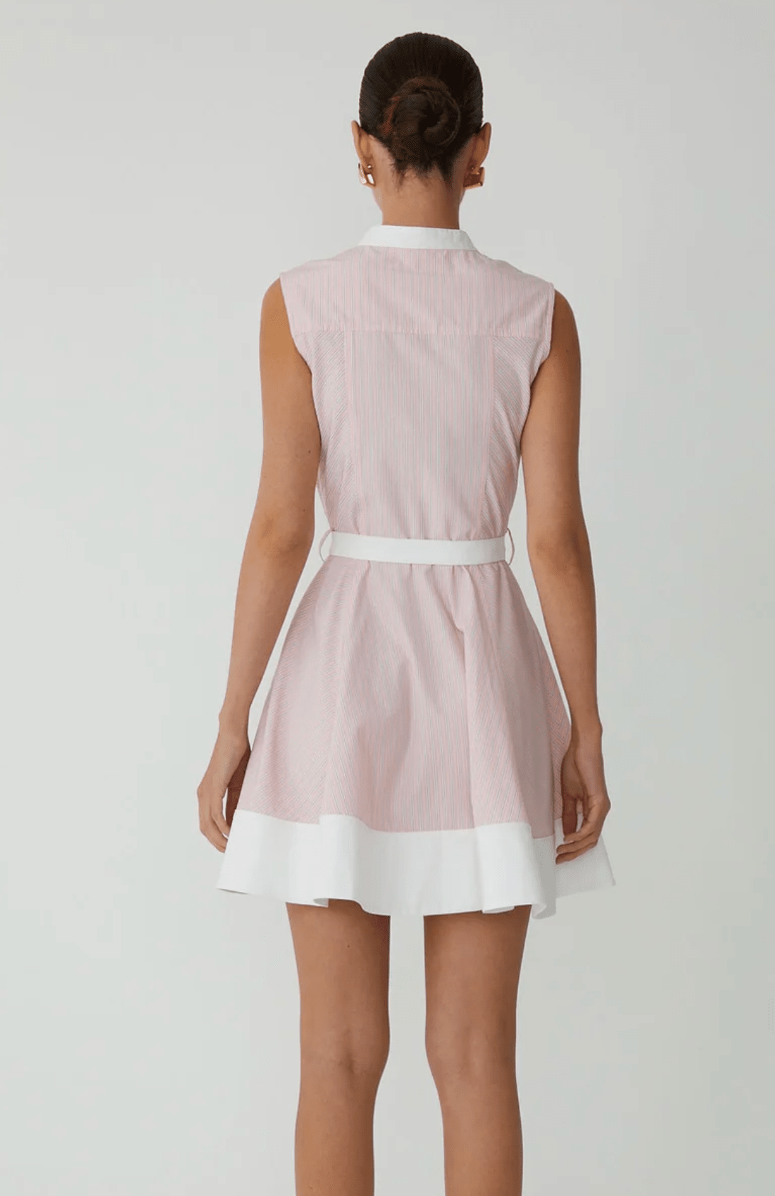 Blush/Black Candace Two Tone Stripe Dress - Amor Lafayette