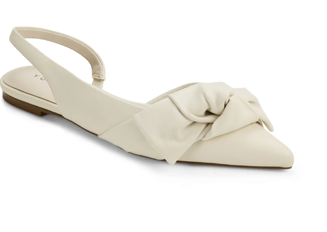 Bone Violet Slingback Flat - Amor Lafayette