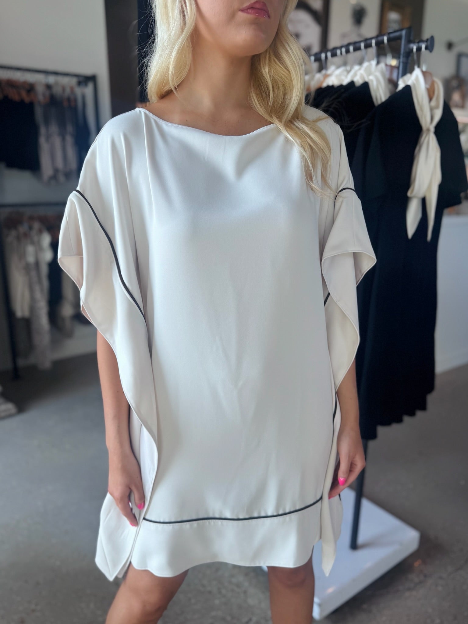 Bonita Beige Kalena Dress - Amor Lafayette