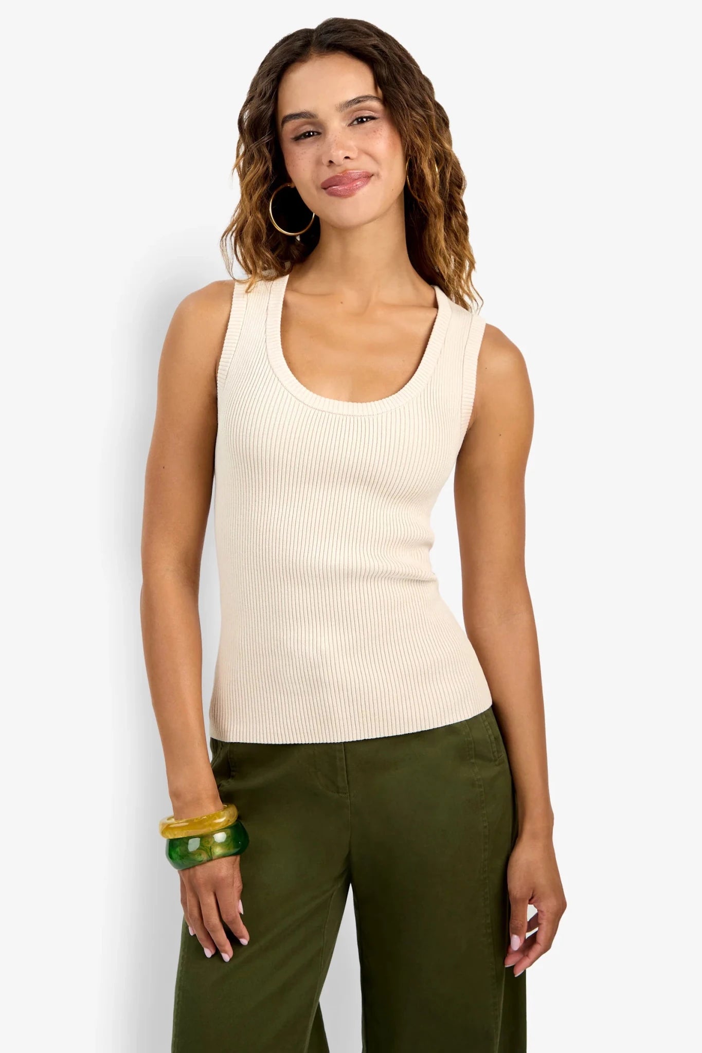 Bonita Beige Paolini Tank - Amor Lafayette