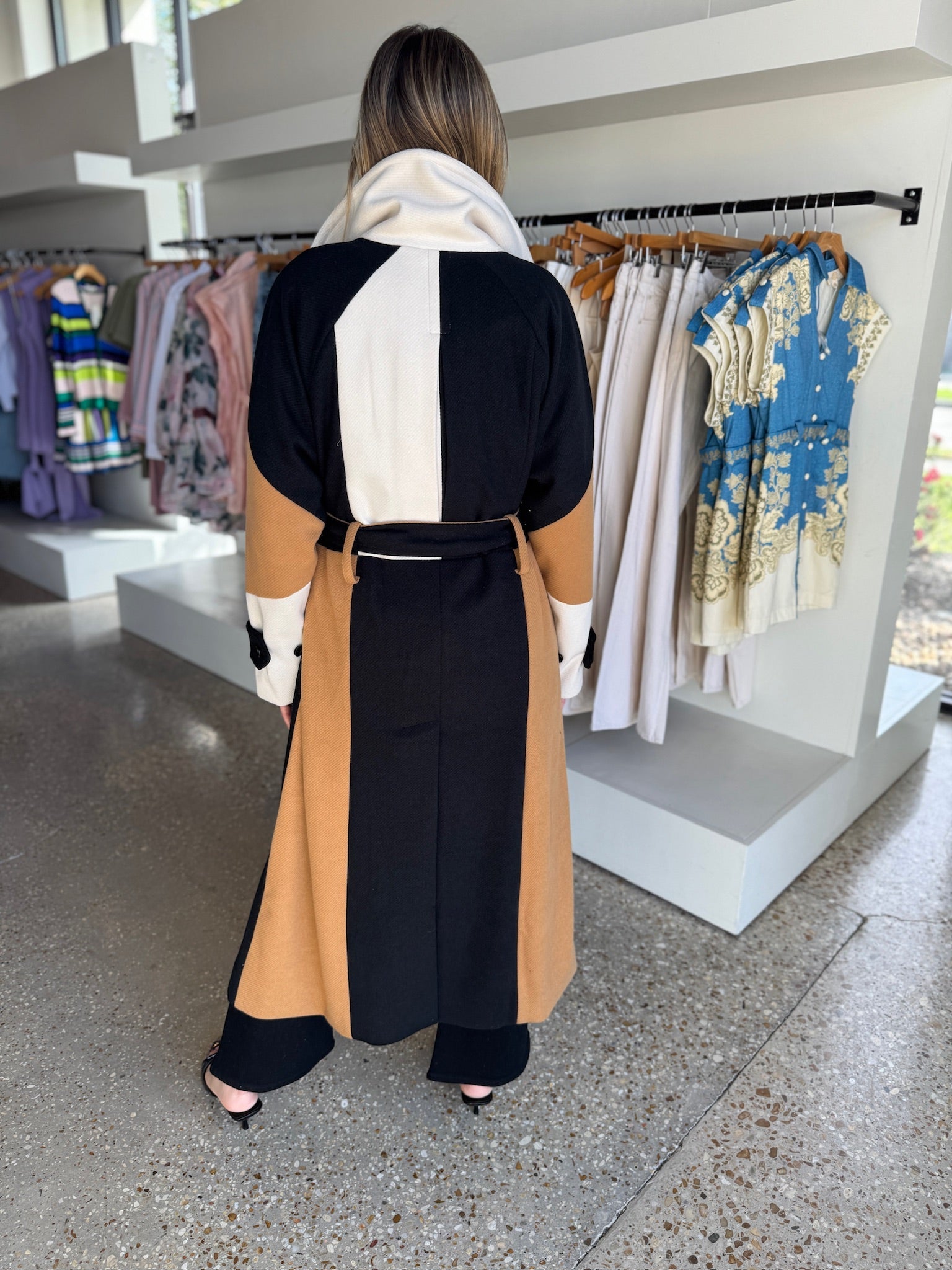Brandy Colorblock Coat - Amor Lafayette