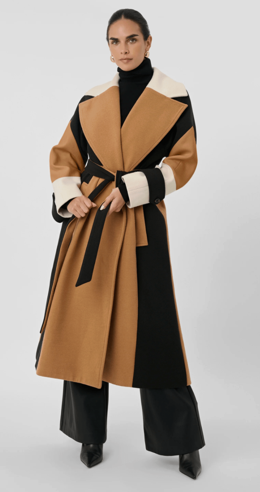 Brandy Colorblock Coat - Amor Lafayette
