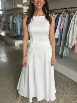 Bright White Catherine Dress - Amor Lafayette