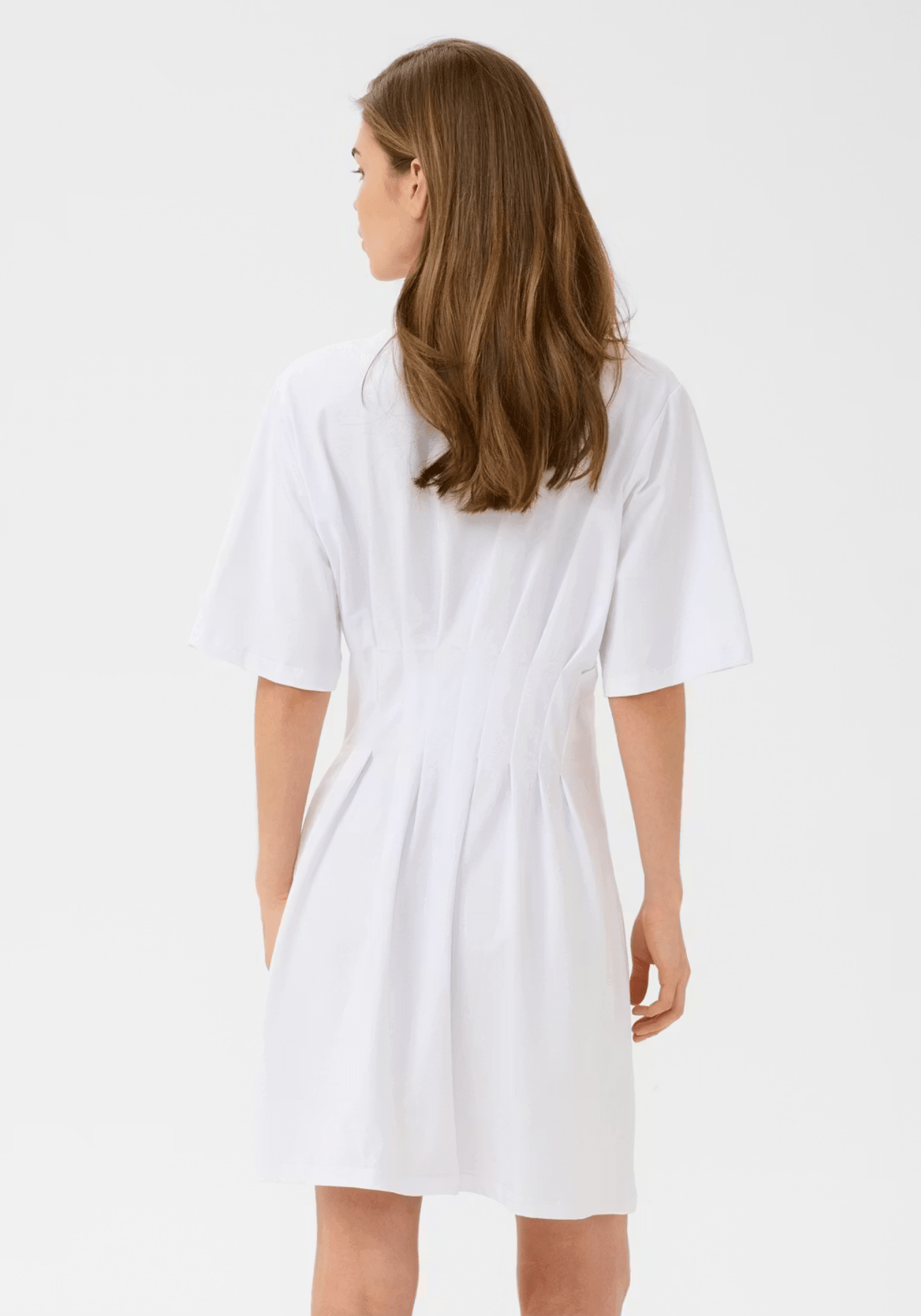 Bright White Inez Short Dress - Amor Lafayette