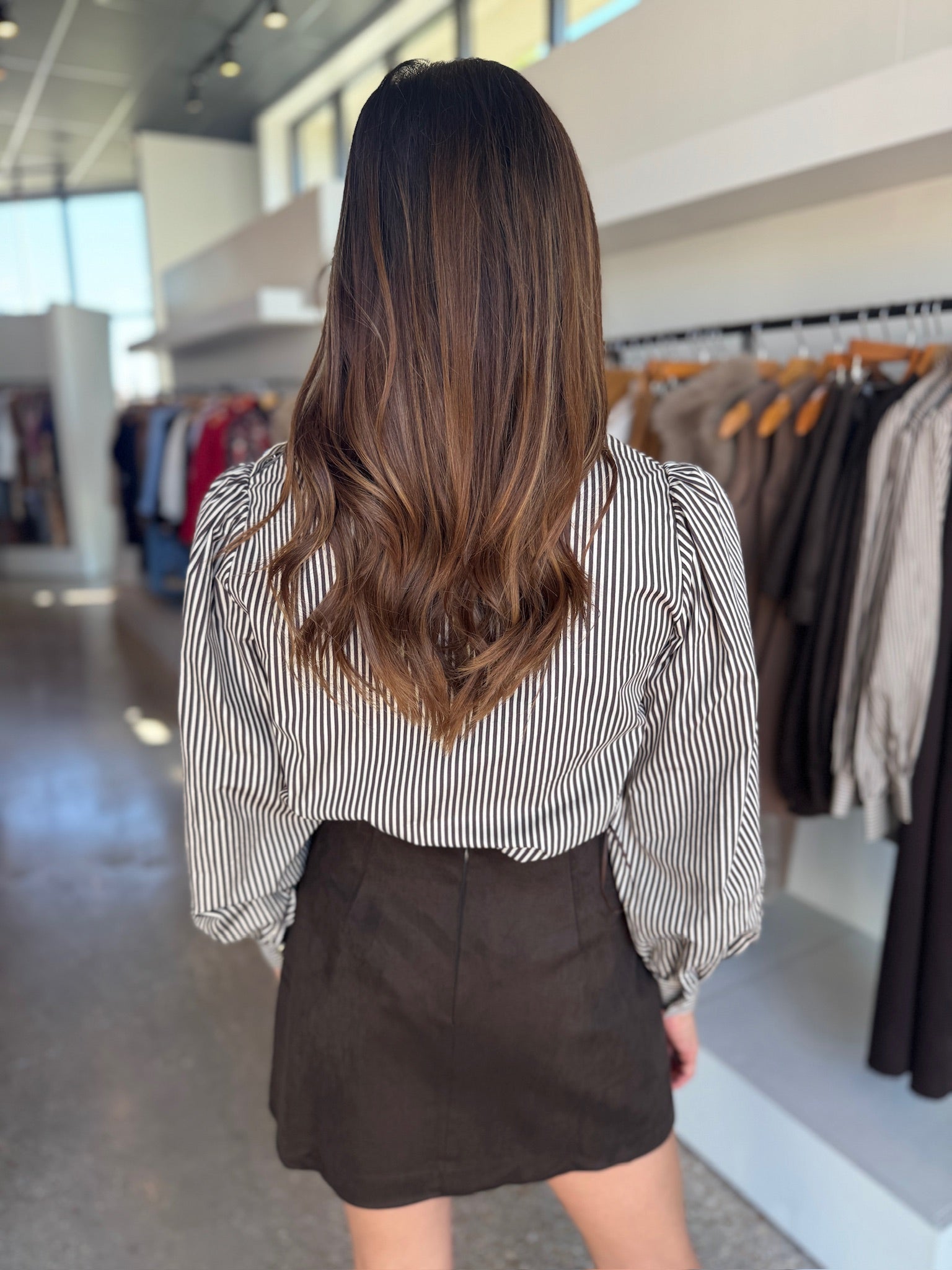 Brown Indigo Blouse - Amor Lafayette