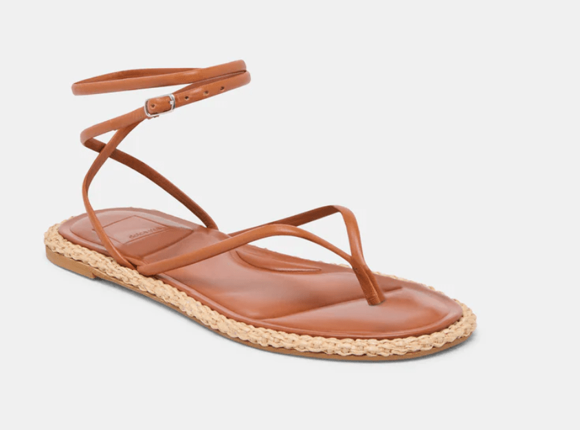 Brown Leather Cove Sandals - Amor Lafayette