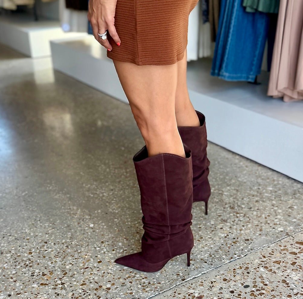 Brown Maryana Slouch Boot - Amor Lafayette