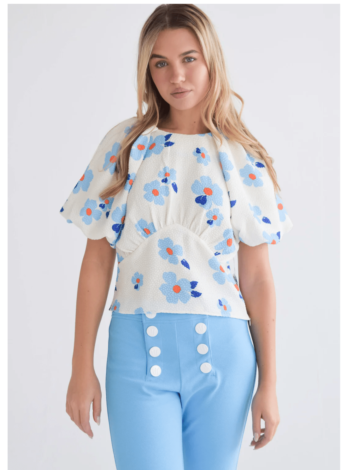 Bubble Floral Calla Top - Amor Lafayette