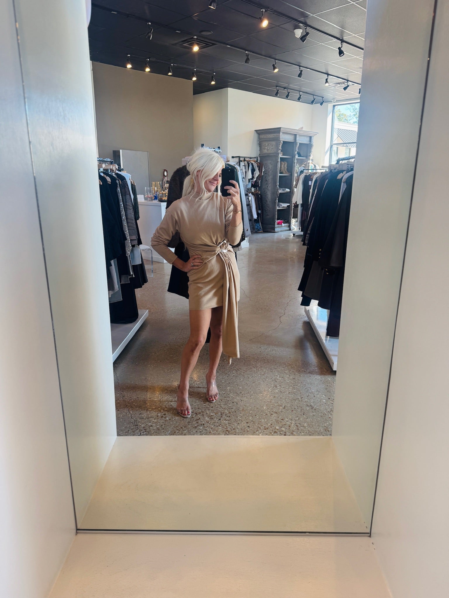 Buff Poala Knit Dress - Amor Lafayette