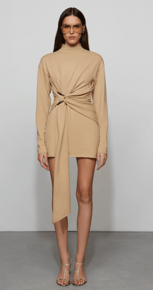 Buff Poala Knit Dress - Amor Lafayette