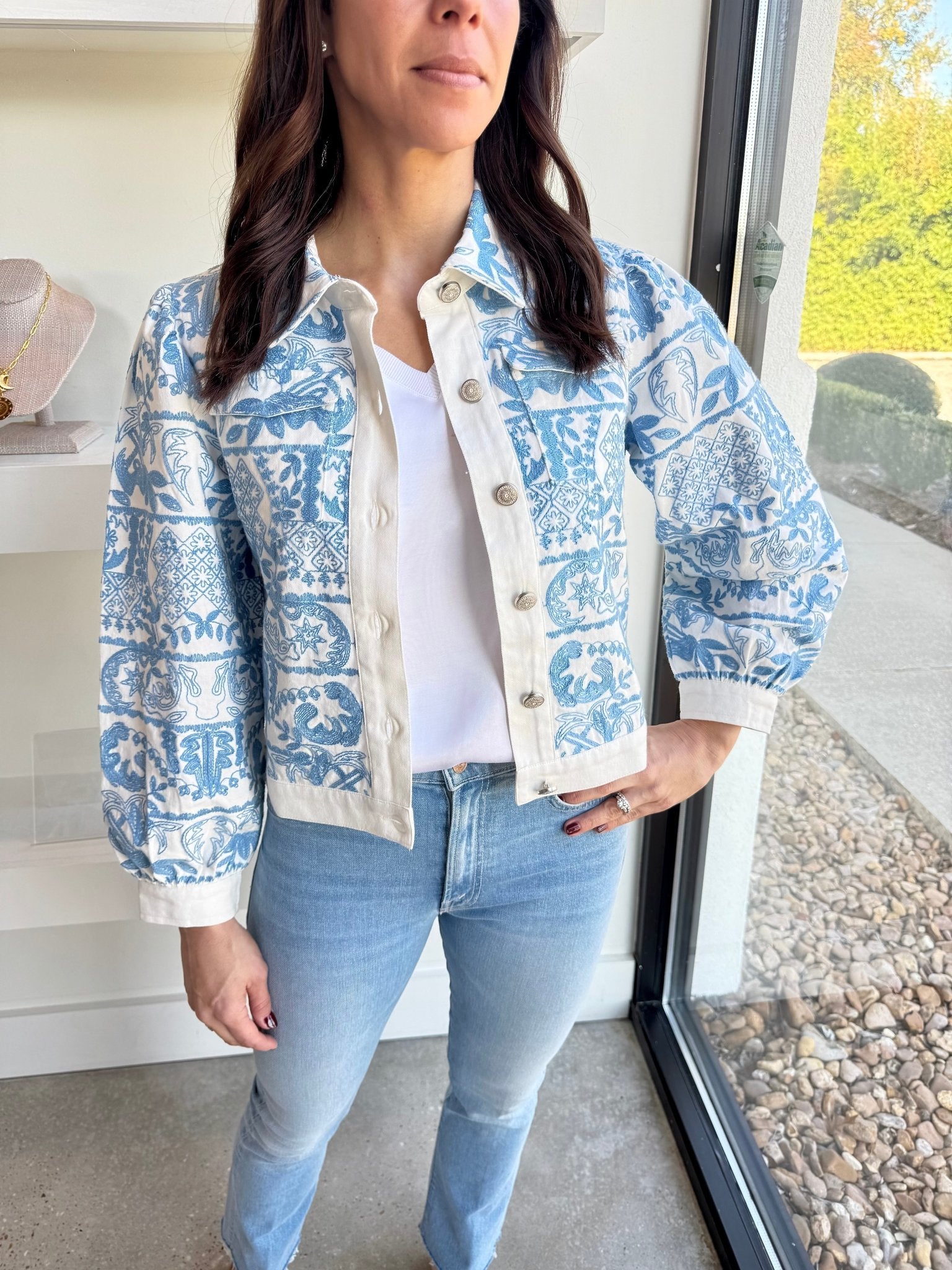 Byron Embroidered Jacket - Amor Lafayette