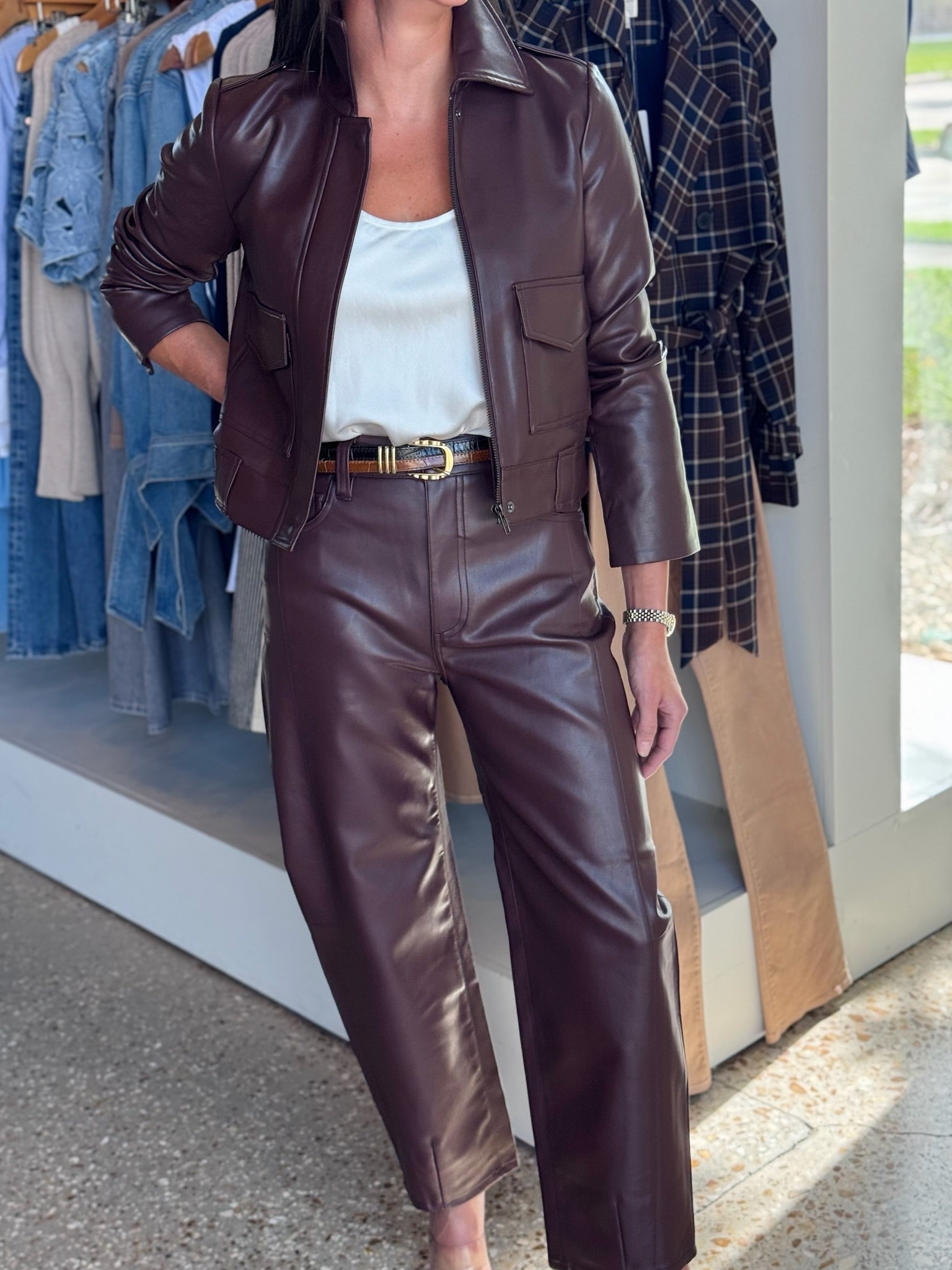 Cabernet BEX SHRUNKEN JACKET - Amor Lafayette