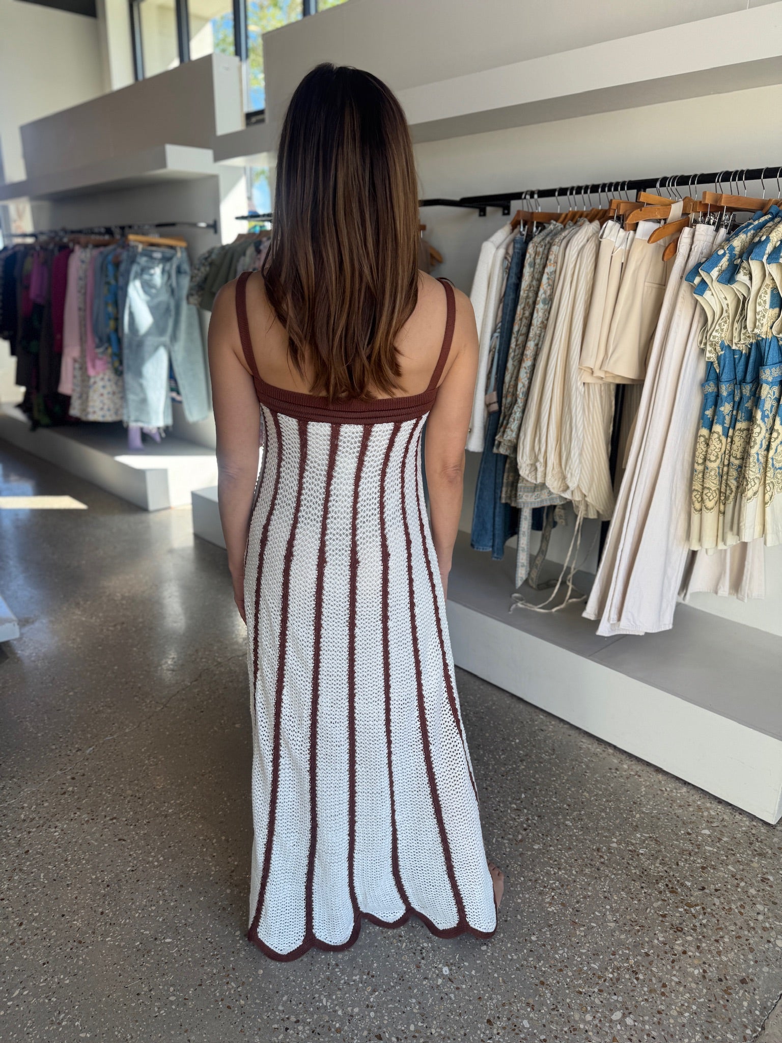 Cacao Knit Maxi Dress - Amor Lafayette