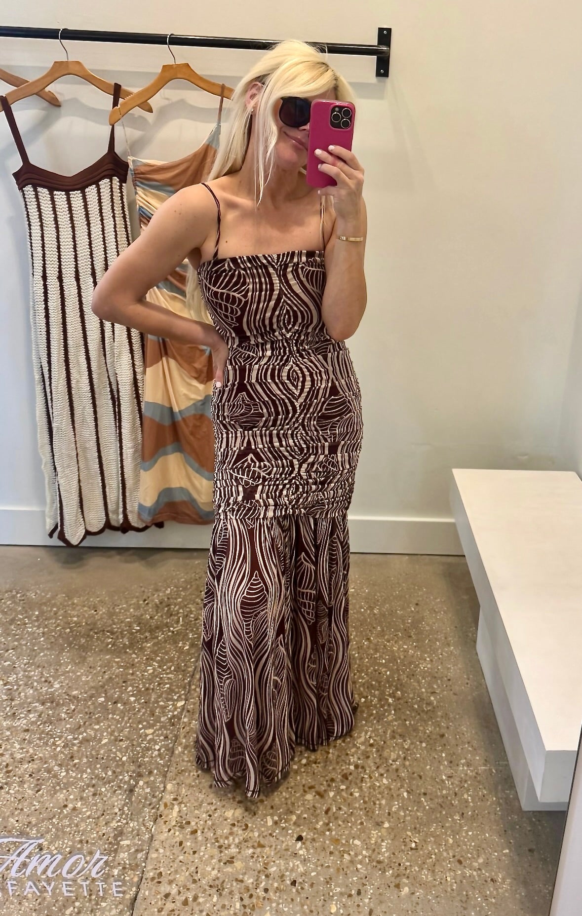 Cacao Knit Maxi Dress - Amor Lafayette