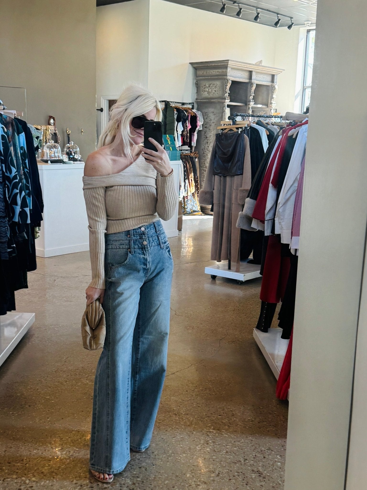 Caleb High Rise Stacked Waist Jean - Era - Amor Lafayette