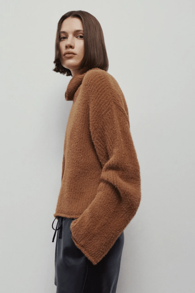 Camel Elga Sweater - Amor Lafayette