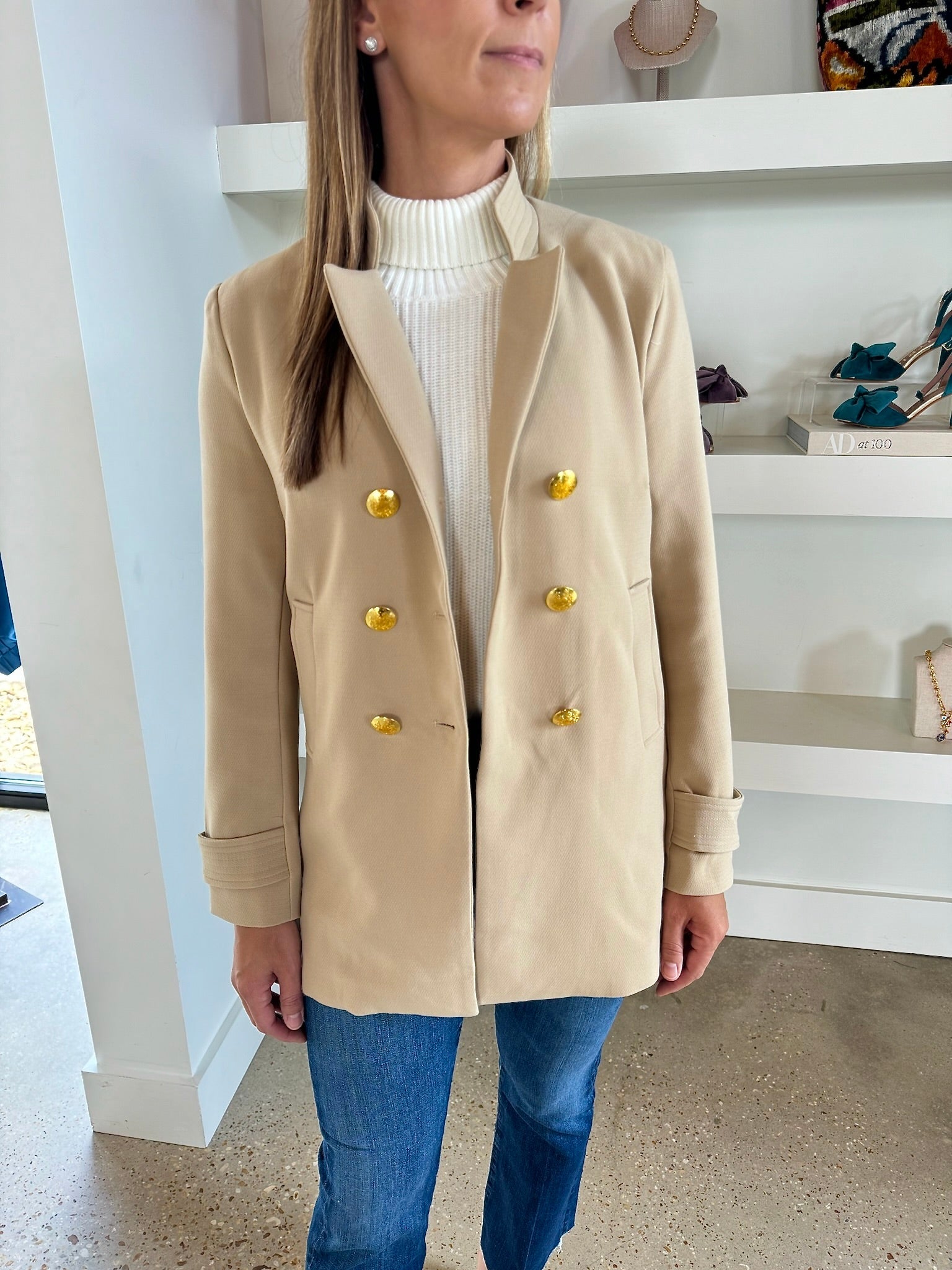 Camel Madison Jacket - Amor Lafayette