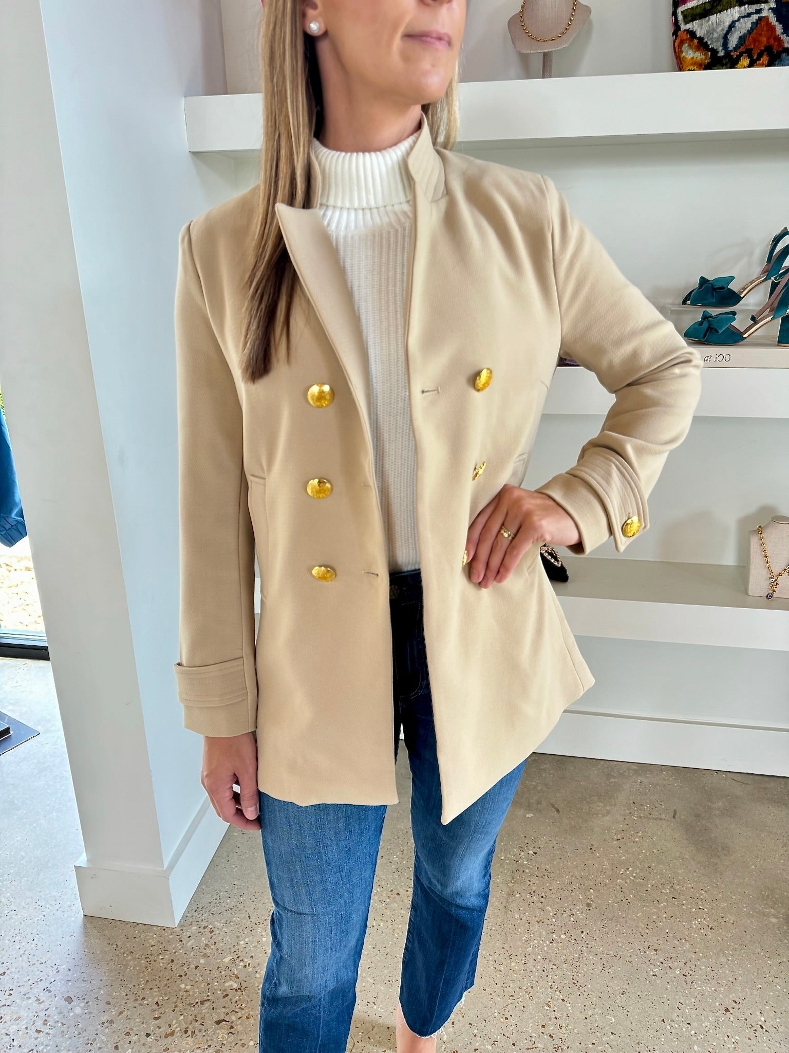 Camel Madison Jacket - Amor Lafayette