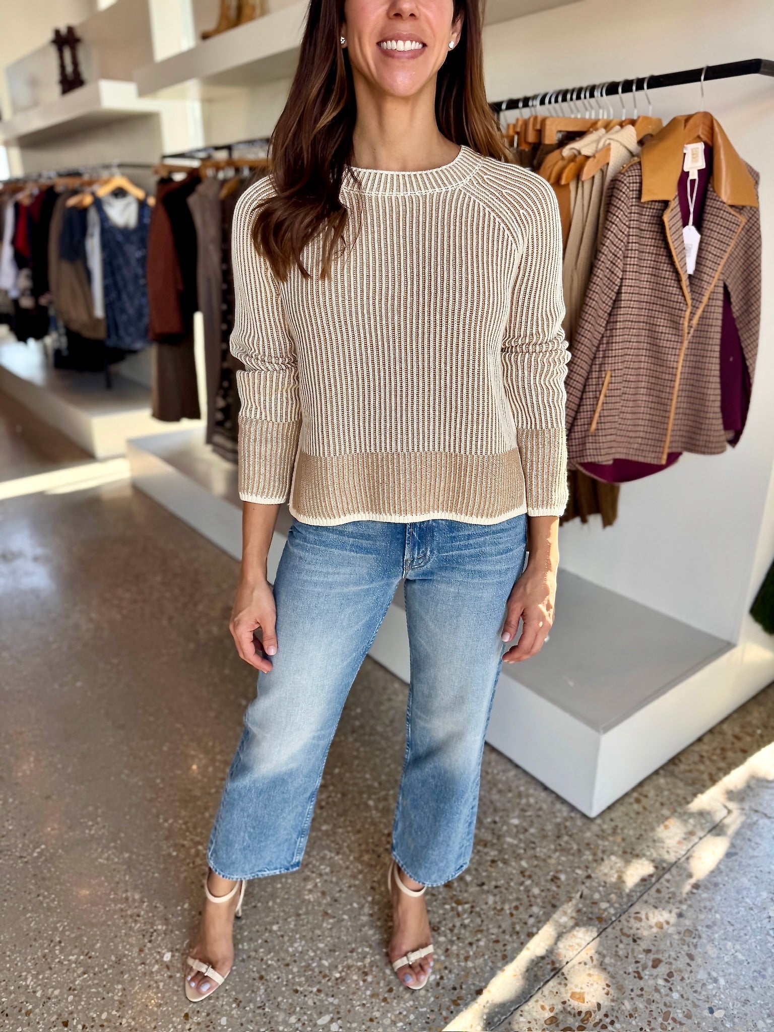 Camel Plaited Crew - Amor Lafayette