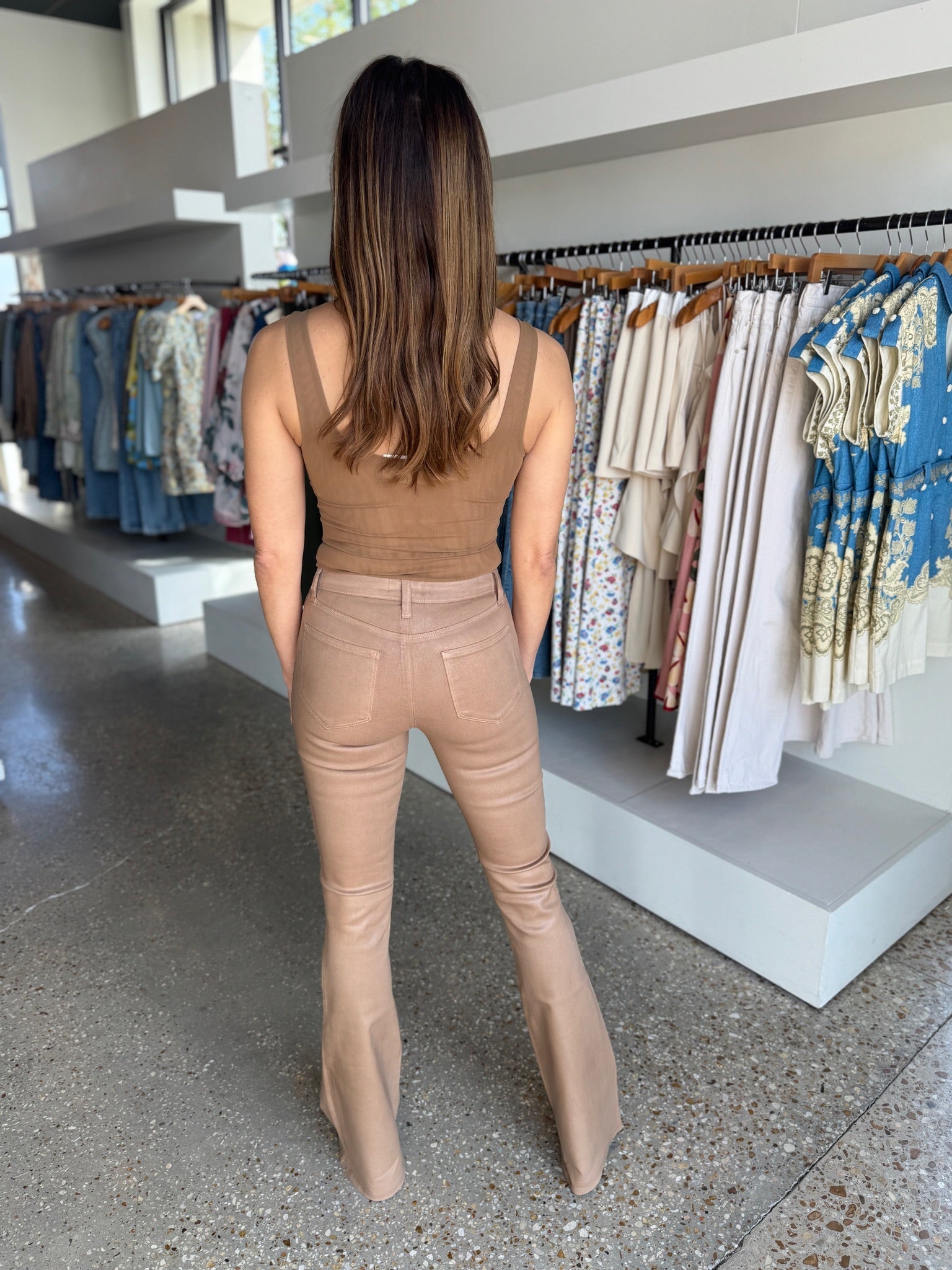 Cappuccino Coated Marty Flare - Amor Lafayette