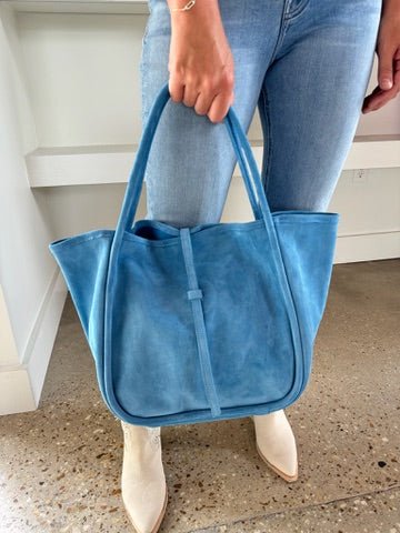 Capri Italian Leather/ Suede Ellis Hobo Tote - Amor Lafayette