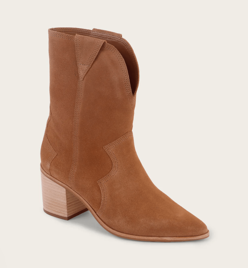 Caramel Porto Cowboy Bootie (Final Sale) - Amor Lafayette