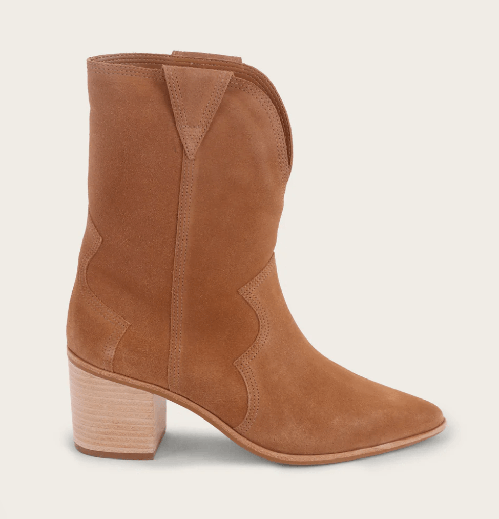 Caramel Porto Cowboy Bootie (Final Sale) - Amor Lafayette