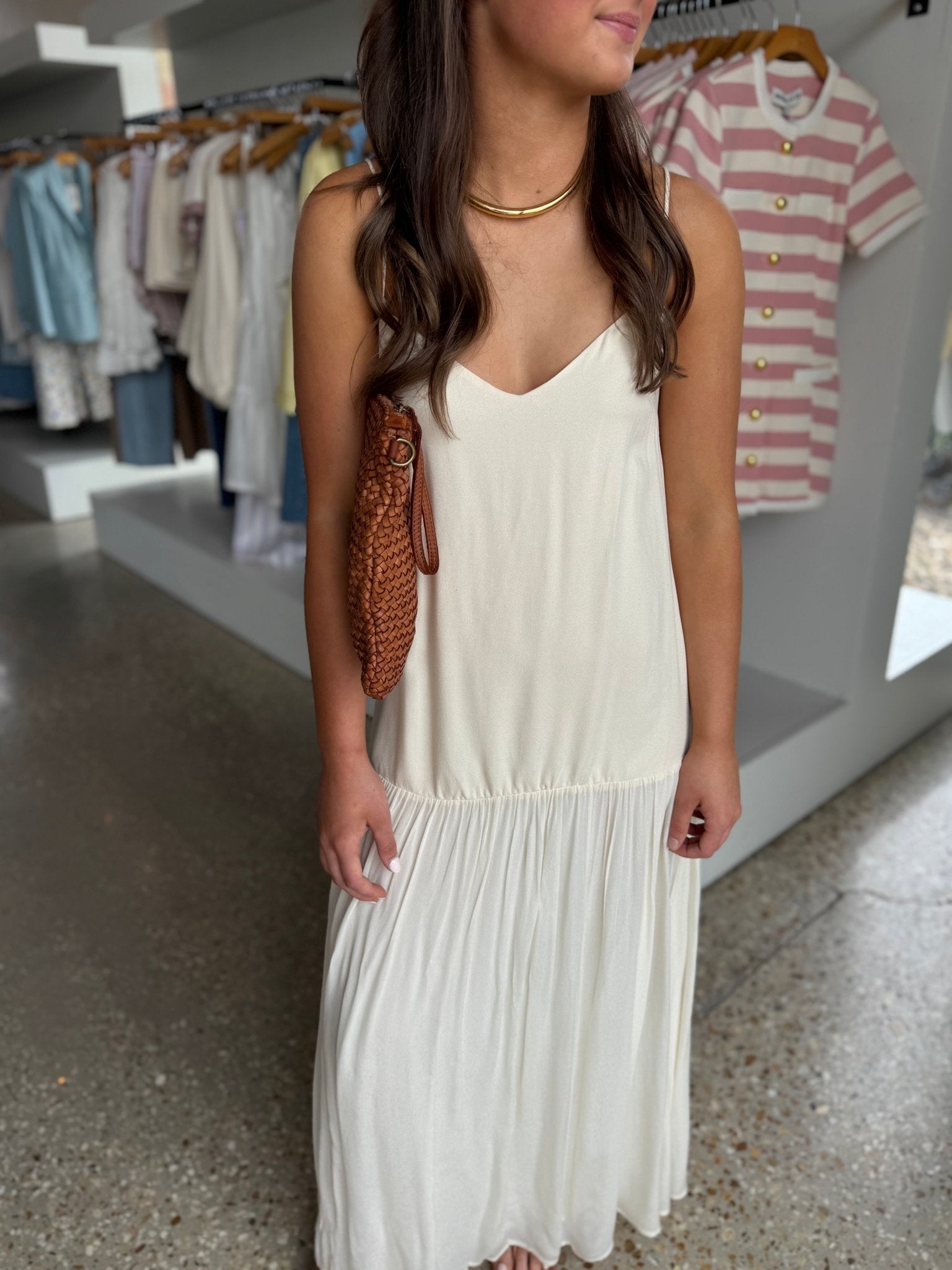 Carlota Maxi in Creme - Amor Lafayette