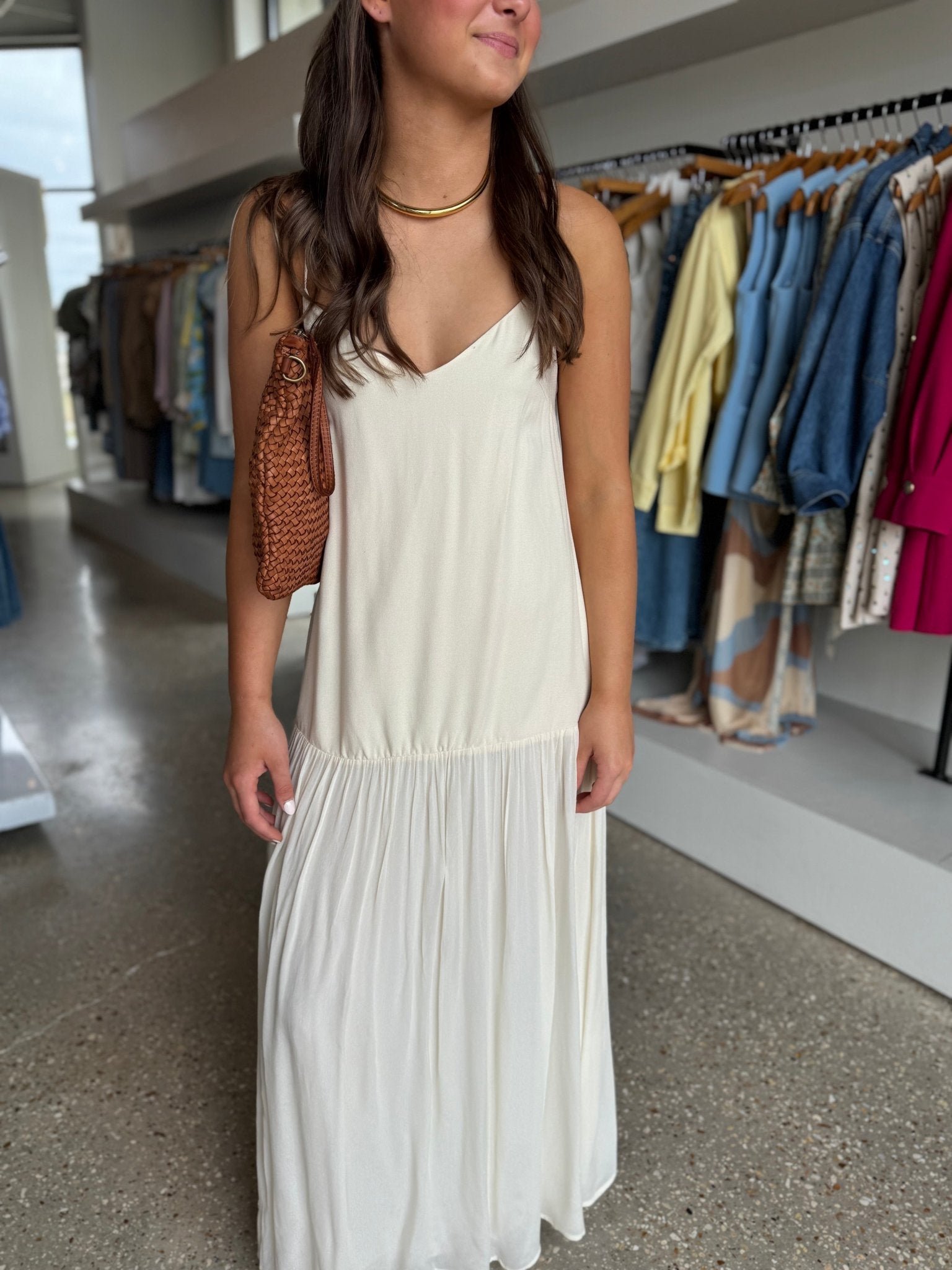 Carlota Maxi in Creme - Amor Lafayette