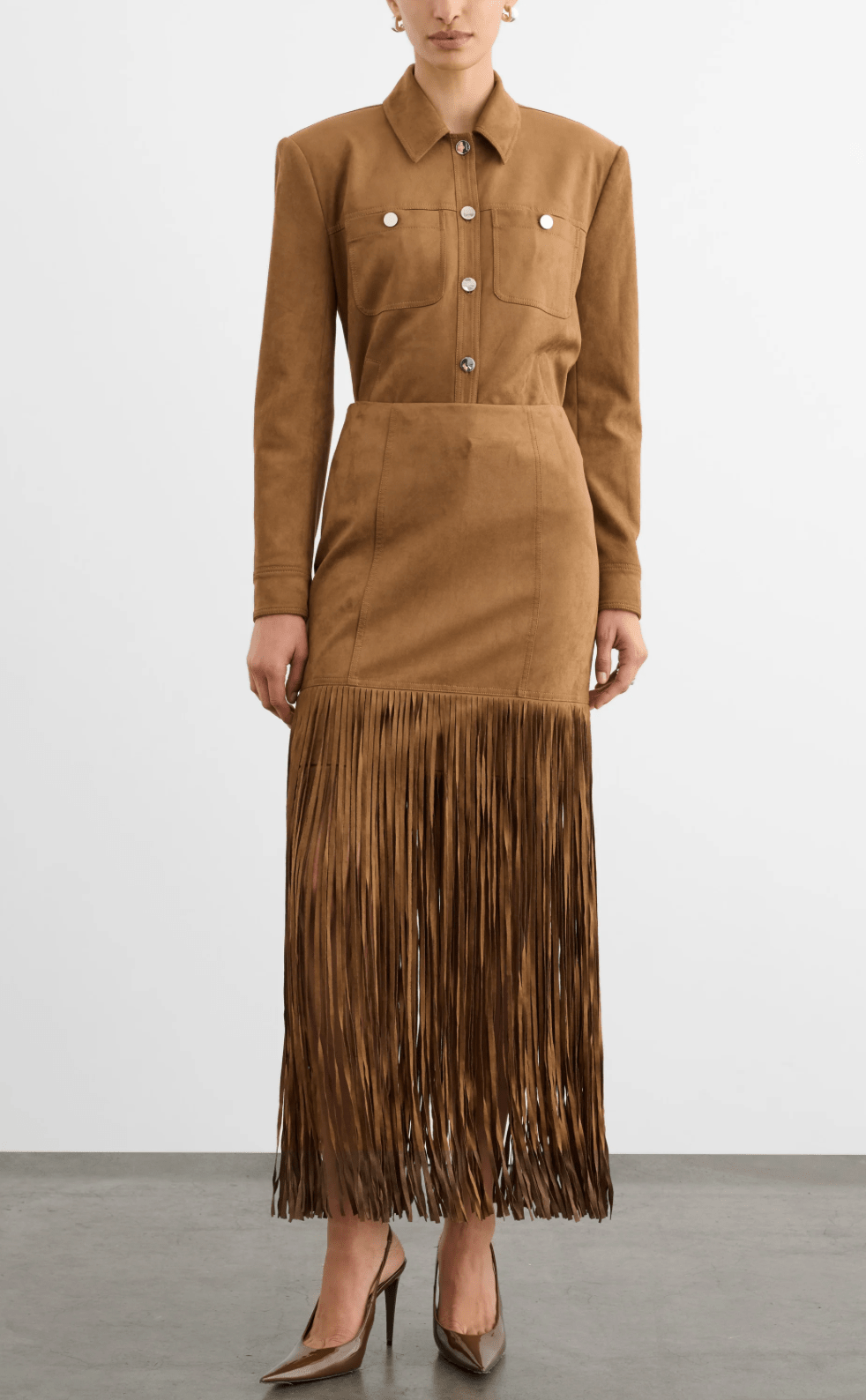 Cedar SOREN MINI SKIRT W/ FRINGE - Amor Lafayette