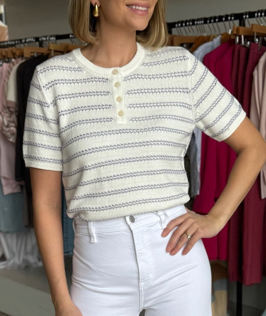 Chalk Combo Porter Tee - Amor Lafayette