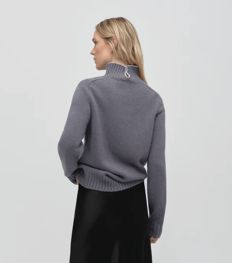 Charcoal The Duchess Sweater - Amor Lafayette